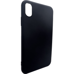 Schwarze Silikon hülle iPhone XS