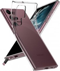 Průhledný silikonový obal Samsung S22 Ultra