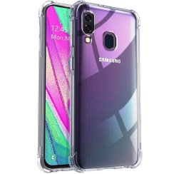 Průhledný silikonový obal Samsung A40