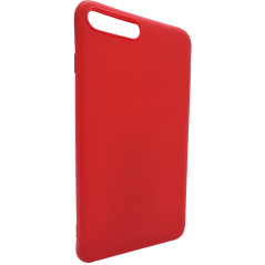 Červený silikonový obal iPhone 7 PLUS
