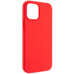 Červený silikonový obal iPhone 12 MINI