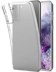 Průhledný silikonový obal Samsung S21