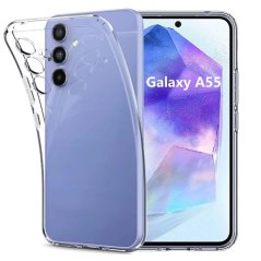 Průhledný silikonový obal Samsung A55 5G
