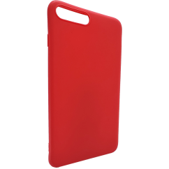 Červený silikonový obal iPhone 7 PLUS