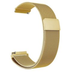 Zlatý kovový řemínek milánský tah 20mm