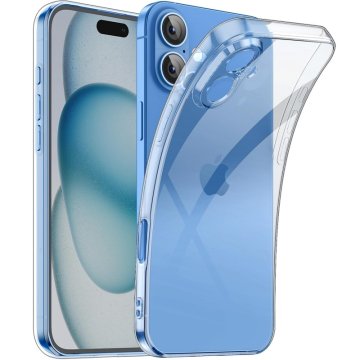 Átlátszó szilikon tok iPhone 16