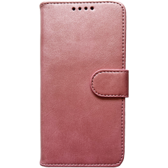 Růžové kožené pouzdro iPhone 12 PRO MAX