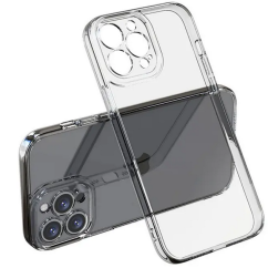 Průhledný silikonový obal iPhone 16 Pro Max