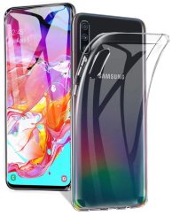 Průhledný silikonový obal Samsung A20S