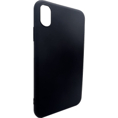 Černý silikonový obal iPhone XR