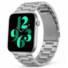 Chytré hodinky Veluxeo Mono stříbrné se stříbrným ocelovým řemínkem