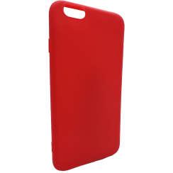 Červený silikonový obal iPhone 6