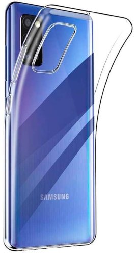 Průhledný silikonový obal Samsung A41