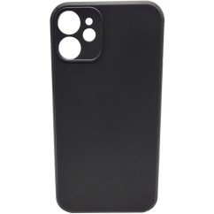 Černý silikonový obal iPhone 12 MINI