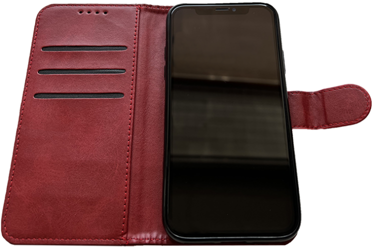 Červené kožené pouzdro Xiaomi Poco X4 PRO 5G