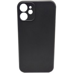 Černý silikonový obal iPhone 12 MINI