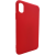 Červený silikonový obal iPhone XS MAX