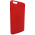 Červený silikonový obal iPhone 6