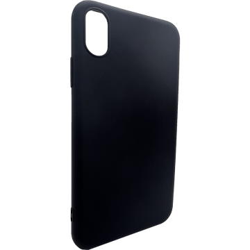 Fekete szilikon tok iPhone XR