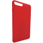 Červený silikonový obal iPhone 7 PLUS