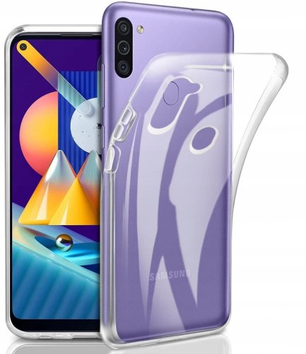 Průhledný silikonový obal Samsung M11