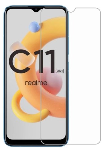 Displayschutz aus gehärtetem Glas Realme C11 2021