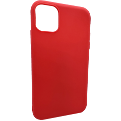 Červený silikonový obal iPhone 11 PRO