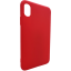Červený silikonový obal iPhone X