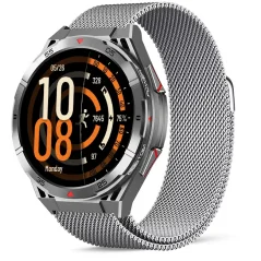 Chytré hodinky Veluxeo Fusion šedé se stříbrným milánským tahem