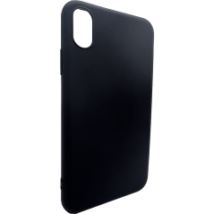 Schwarze Silikon hülle iPhone XR