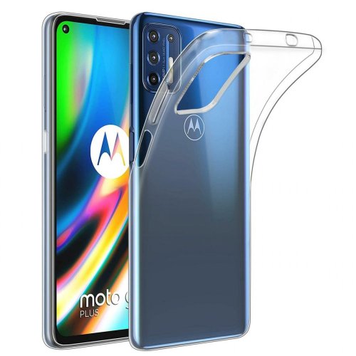 Transparente Silikon hülle Motorola Moto G9 Plus